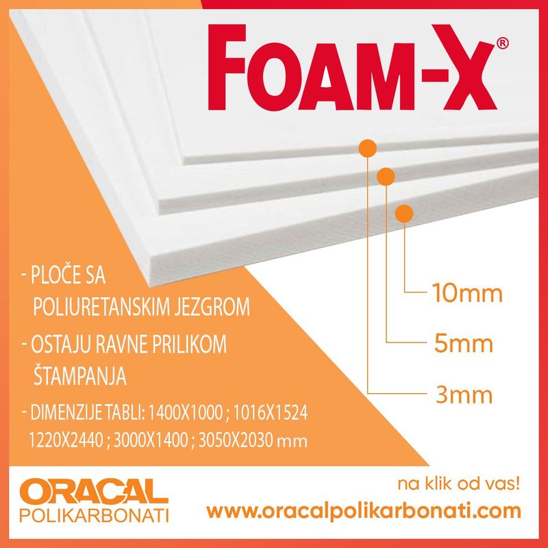 Foam X - ploče sa poliuretanskim jezgrom